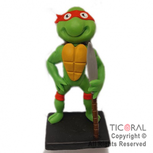 ADOR TORTUGA NINJA RAPHAEL ROJO A. PORC FRIA x 1